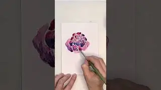 Drawing flower watercolor. 🌺 Ideas for drawing.