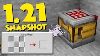 MINECRAFT 1.21 - CHEGOU O NOVO BLOCO AUTO CRAFTER (SNAPSHOT 23w42a)