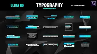 Modern Unique Titles for After Effects & Premiere Pro 2017.2 and Higher version(MOGRT) - Template