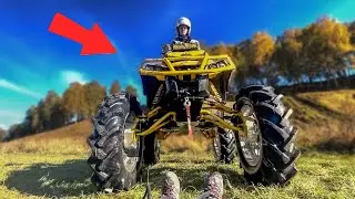 Russian MONSTER ATV. Reworked BRP Outlander with BIG wheels.
