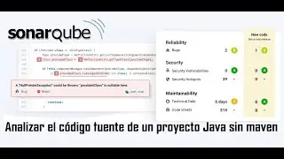 How to analyze the code quality of a project with SonarQube