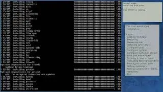 Arch Linux installation recording to kernel 6.0.10-arch2-1 (ISO)
