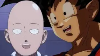 Goku Meets One Punch Man Parody