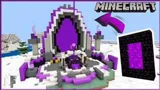 Sci-Fi Nether Portal||Minecraft Tutorial|| Timelapse!