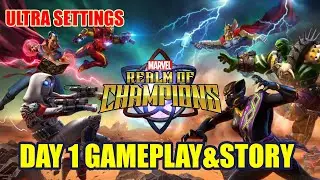 MARVEL Realm Of Champions Day 1 STORY & TUTORIAL(Gameplay)