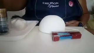 boneco de neve com produtos
