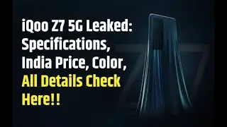 iQOO Z7 5G Full Specifications | iQOO Z7 5G Price In India | iqoo z7 5g camera test.
