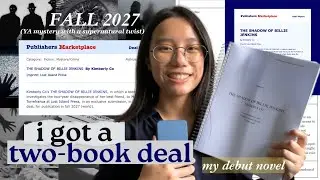 how i got a book deal 🥂💙 | my debut novel, full submission timeline, & winning a publishing contest