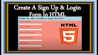 How To Create A Sign Up & Login Form in HTML | Sign Up & Login Form In HTML
