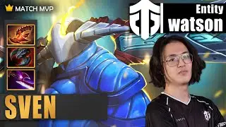 Sven Safelane | Entity.watson` | 11K MMR WATSON SVEN HARD CARRY 14-0 | 7.34b Gameplay Highlights