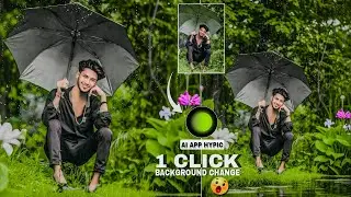 Hypic app photo editing changing background
