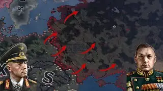 What if Germany did not made mistakes during Operation Barbarossa?-Hoi4 Timelapse