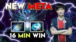 Dota 2 phantom assassin NEW META maelstrom build by AME 16min win the game ! Dota2 TI10