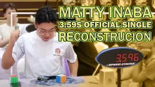Reconstrução do Primeiro sub 4 do MATTY! 3.59 solve oficial!