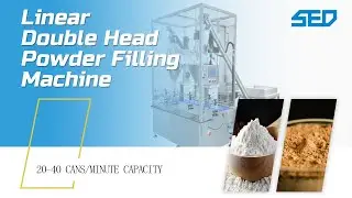 Linear Double Head Powder Filling Machine|Protein Powder Filling|Coffee Powder Filling (SED PHARMA)