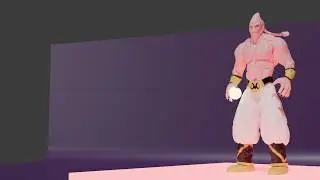 Dragon Ball z  Majin Buu animated in blender