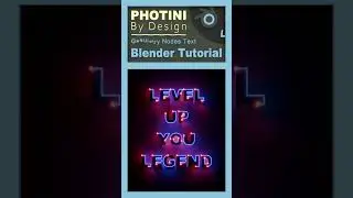 Geo Nodes Title Pop - Blender Tutorial