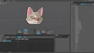 rigging 3D cat head in 2D SPINE animation