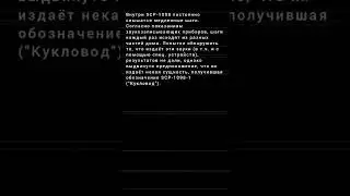 SCP-1098-RU - Театр живых кукол