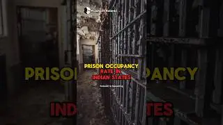 Prison Occupancy Rate in Indian States | #crimerate #prison #india #criminal #police #shorts