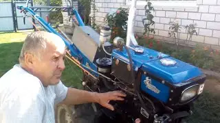 Мотоблок ; Правильний запуск і зупинка дизельного двигуна.