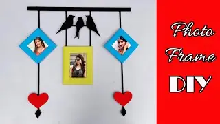 How to make a Unique Photo Frame at home / Cardboard Photo Frame / Easy Photo Frame