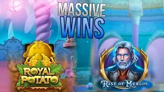 SLOTS HIGH STAKES ONLY - MERLIN x ROYAL POTATO 2 MASSIVE WINS
