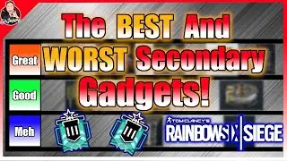 The BEST and WORST Secondary Gadgets To Use In Siege!!