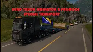 Euro Truck Simulator 2 - special transport - homemade steering wheel and gearbox