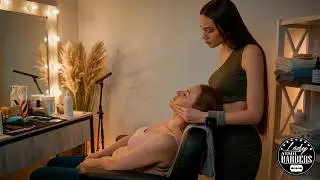 ASMR Face & Neck Massage by Barber Lady Sandra