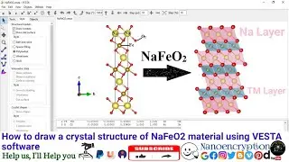 How to draw a crystal structure of NaFeO2 material using Microsoft PowerPoint