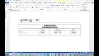 Merging And Splitting Table Cells In Microsoft Office Word Tables