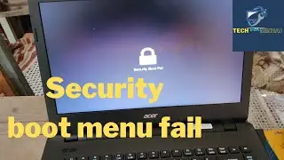 Fix Security Boot fail error ! security boot fail in acer laptop! 