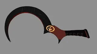 3D Modelled Sickle Weapon