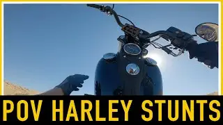 Epic POV Harley Dyna Stunt Riding on Idaho Backroads!