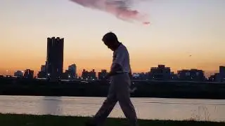 Sunset at the Tamsui river