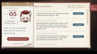 Genshin Impact Web Event: Side by side we venture (link in description)