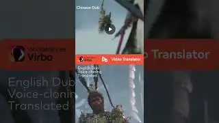 Black Myth Wu Kong Dub In Voice-cloning Translation #wondersharevirbo