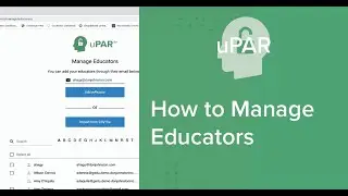uPAR: How to Manage Educators