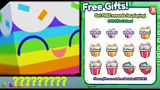 Opening *21 GIFTS * To Get Huge Cupcake in Pet Simulator  X - Day 1 (Roblox)