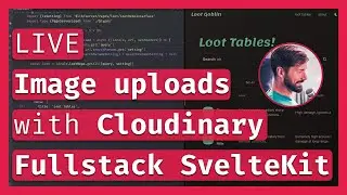 Image Uploads & Optimizations with Cloudinary 🖼️ Fullstack SvelteKit Part 10 🚀 LIVE Coding & Chill 🔴