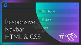 How to build an Animated Responsive Navbar from scratch // HTML & CSS