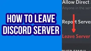 How to Leave Discord Server on Mobile in 2022 (Easy)