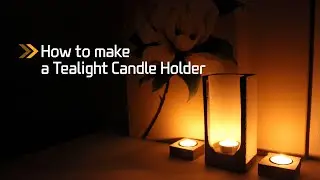 DIY How to make concrete candle holders