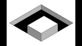How to draw an easy 3d illusion using autocad #illusiondrawings #geometricdesign