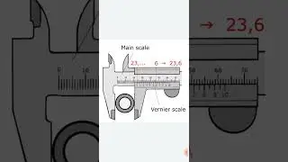 How to read the vernier calipers? see below in details.#vernier #verniercaliper #shorts #shortsfeed