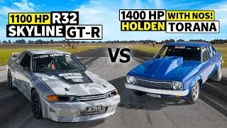 @MotiveVideo's R32 Skyline GT-R vs Johnny Habib’s 1000hp Holden LH Torana