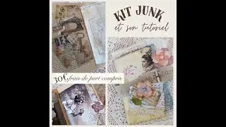 Kit et tuto JUNK JOURNAL VINTAGE  #scrapbooking #tuto #carterie