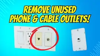 How to Remove Old Telephone Jacks & Cable Outlets