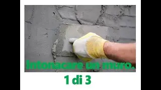 Come intonacare un muro interno. Nella stessa maniera potete intonacare una parete esterna. 1 di 3